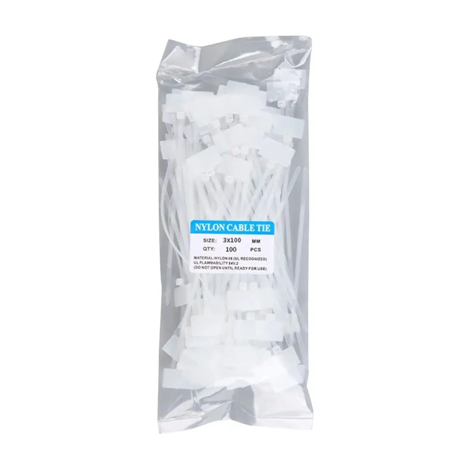 Enmrfvkz Wit Nylon Cable Marking Tags