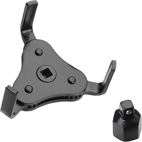 Yumfugu 1 llave de filtro de aceite para automóvil, juego de cambio de filtro ajustable resistente de 12 metal, universal, multifunción, Z, plana,