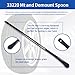 TUOTAO 2 PCS 33220 Tire Mt and Demount Spoon | 30 in x 4/5 in, Tire Iron Set Tire Changing Removal Tool for Cars/Trucks/Taxi/Tractor/Bus