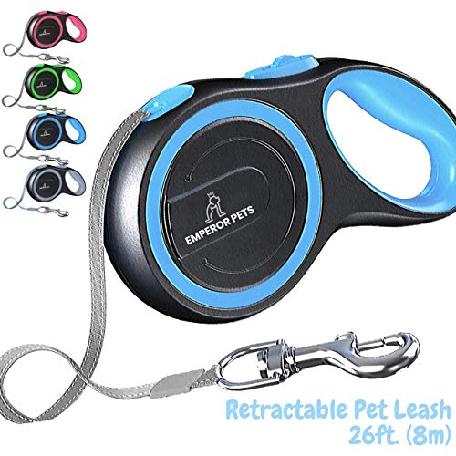 Emperor Pets 16ft / 26ft Retractable Dog Leash Large Breed - Heavy Duty