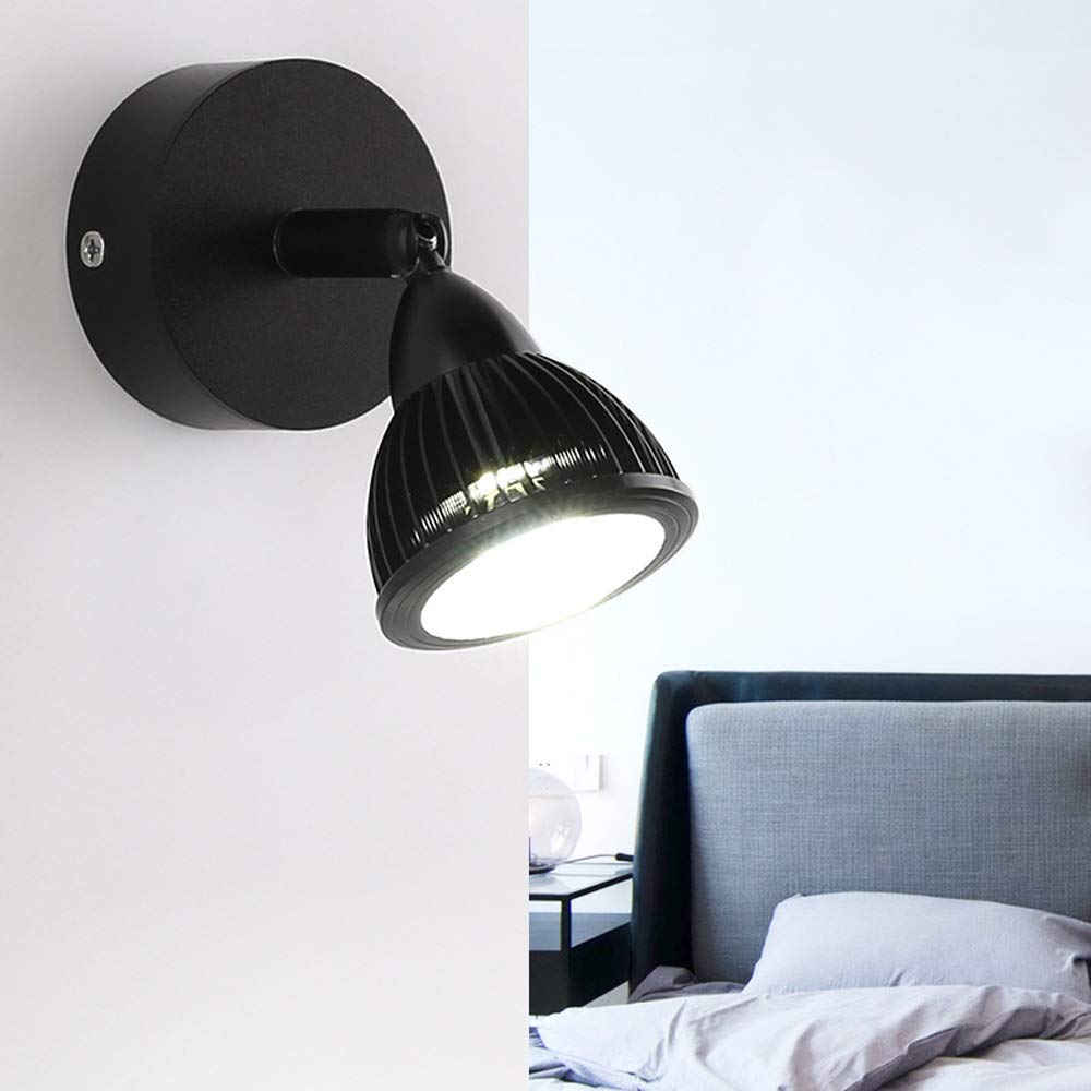 luci da parete, 3W LED. Spotlight Multi Angolo Regolazione della lampada da parete, lampada decorativa Parete a parete Picture Accent Light, Lampada da visualizzazione for armadietto Vetrina Gioielli