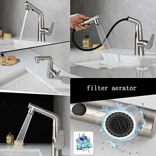 Robinet de lavabo rétractable pour éliminer les éclaboussures et le calcaire - 4