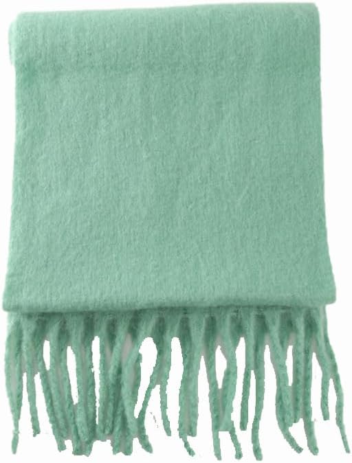 HEAVYSEVEN Large Long Soft Thick Mohair Wool Shawl Scarf Winter Warm Luxury Wrap scarves