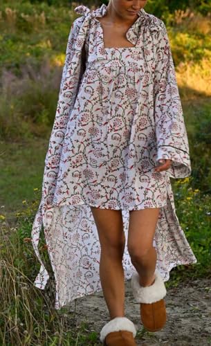 Image of Women Tie Shoulder Mini Dress Floral Ruffle Babydoll Dress Boho Square Neck Sundress Cute Summer Dresses