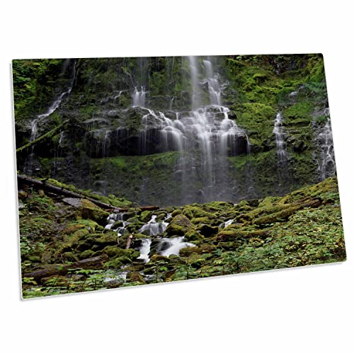 3dRose USA Oregon Cascade Range Proxy Falls Desk Pad miniatura 1
