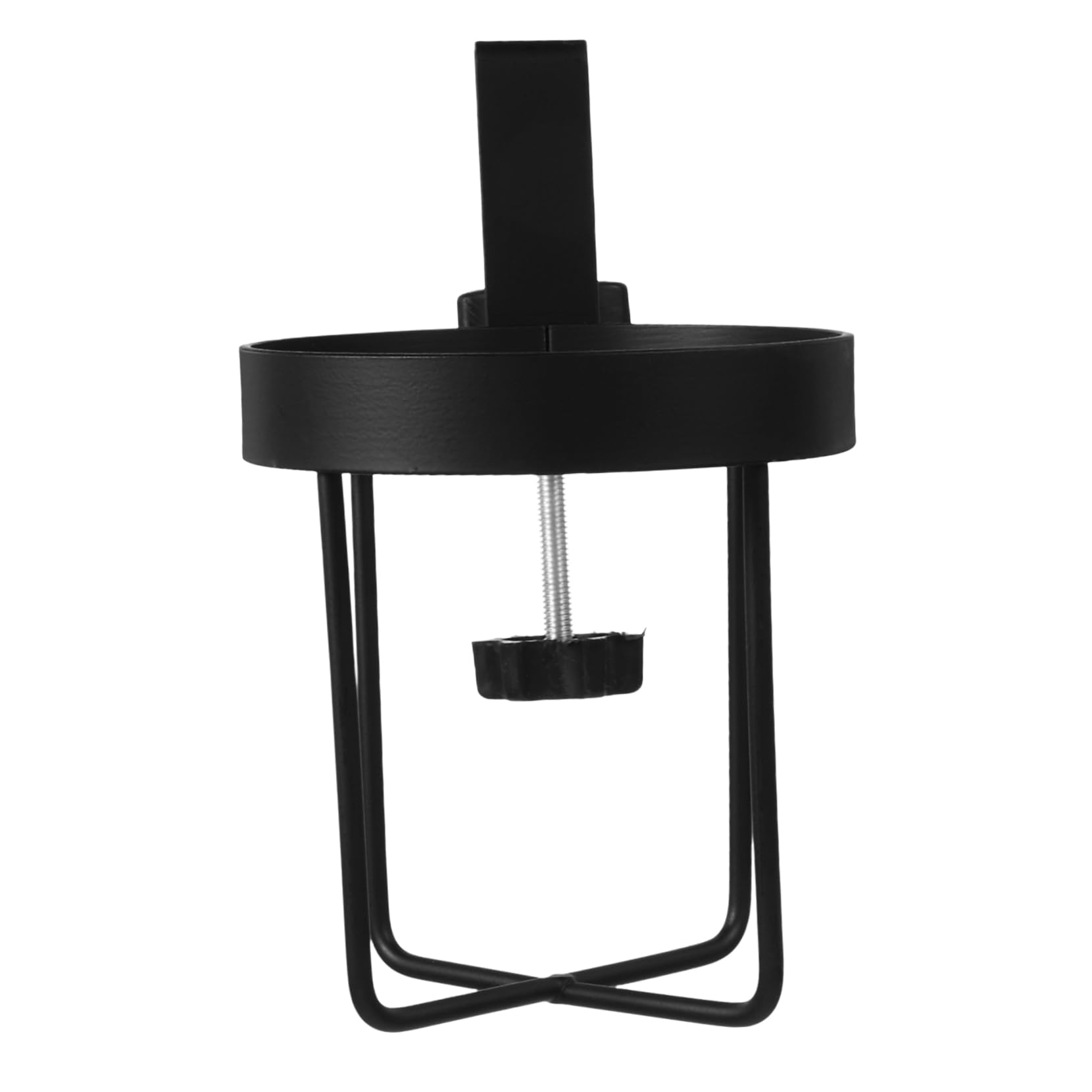 FONDOTIN Clamp Cup Holder for Desk Space Saving Table Edge Drink Organizer Drop Design for Gaming Desks and Workspaces Keeps Drinks Within Reach