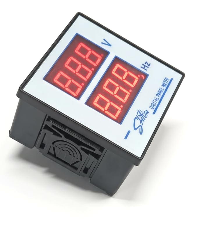 ERH India 1 Pc Digital Display Volt Frequency Meter 0-90 Hz with Voltage Range 0-500v AC for Switch Board, Stabilizer, AC Power Line, Starter, Laboratory Testing-image-23