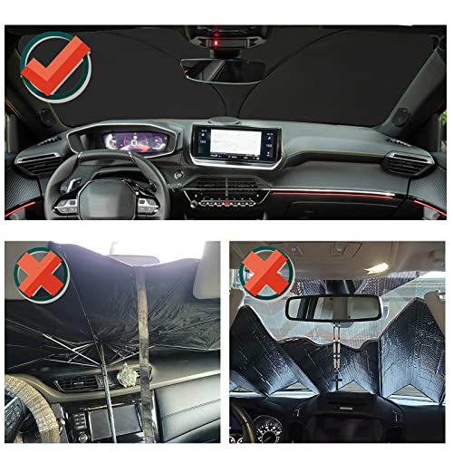 Pare-brise brûlant Peugeot 208 ? Ce parasol pliable bloque les UV - 3