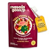 Masala Gossip Tikka Masala Simmer Sauce 10 oz - Authentic Curry Sauce - Plant-Based, Gluten-Free, Seed Oil Free, No Artificial Preservatives - 10 oz Pack of 1