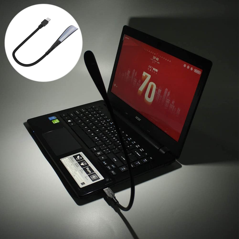 Luce Lettura USB Dimmerabile, Lampada USB Per PC, Lampada LED USB Flessibile, Lampada Led USB Per Tastiera Computer Con 3 Livelli Di Luminosità, Luce USB Regolabile Per Laptop, Luce USB Portatile