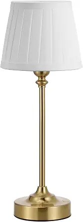 Cordless Table Lamp Rechargeable Gold - 1 Pack Brass 4000mAH Battery Operated Lamp for Decor, 3000K Stepless Dimming Touch Control Wireless Lamp for Bedroom, Dining Table, Counter, Living Room