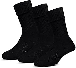 Woolen Minimalist Socks for Women With Velvet Fur Inside | Themral Warm Fur Socks For Women | With Thumb Toe Design (Pack of 1) | Assorted Colours (IN, Alpha, Free Size, 4, Woolen Assorted)