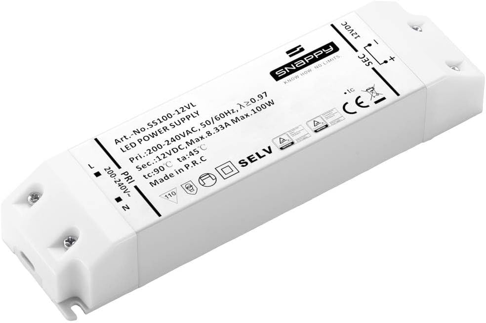 DehnerElektronik SS 100-24VL LED-Trafo, LED-Treiber Konstantspannung 100W 4.17A 24 V/DC Überspannu