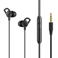 okcsc D10 in-Ear Sleeping Earphones Anti-Noise Soft Silicone with Mic Earpiece Comforted Earbud Stereo Earbuds Mini Headset Black