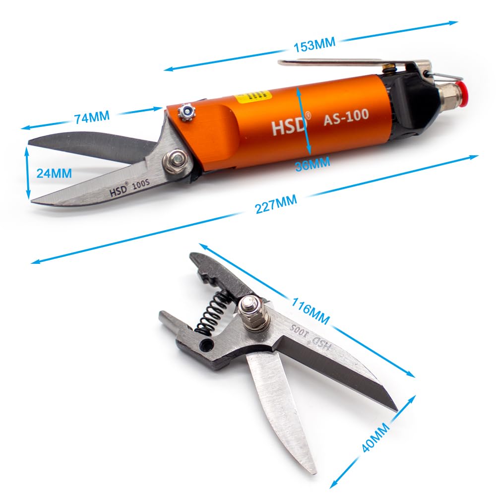 SM-10 Pneumatic Scissors Industrial Grade Handheld Air Cutter Nippers Elastic Rope Plastic Metal Sheet Cutting Tool