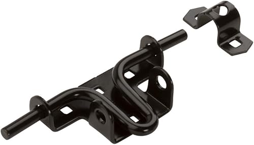 Miniatura 2 de National Mfg N165506 - Cierre de puerta deslizante y perno corredizo negro satinado