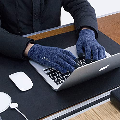 Image of Achiou Winter Gloves, Glove for Men Women, Upgraded Touch Screen Texting Warm Running with Thermal Soft Knit Lining