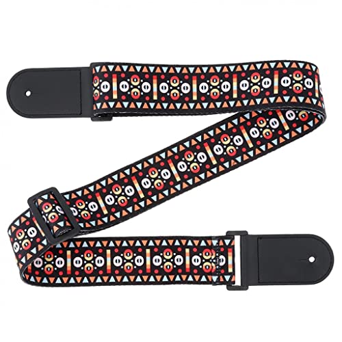 Sangles de guitare réglables de 110 à 134 cm de longueur – Légères avec motifs géométriques pour guitare basse… - Les Beatles, Paul McCartney, John Lennon, RIngo Starr, George Harrison Sangles de guitare réglables de 110 à 134 cm de longueur - Légères avec motifs géométriques pour guitare basse… – Image 4