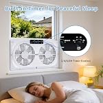 BEYOND BREEZE 9" Window Fan Reversible Airflow with Timer and Bug Screen - Image 6