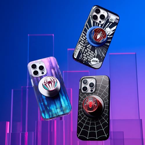 Coque iPhone 14 Plus MagSafe PopSockets PopCase Spiderman Antichoc avec Support Téléphone - 6