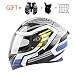Produktbild AA100 Motorrad-volles Gesicht mit Doppel-Anti-Beschlag-Visier/volles Gesicht Motorrad Flip Persönlichkeit Vier Jahreszeiten Herren-Ritter Lang Winter Helm,XL
