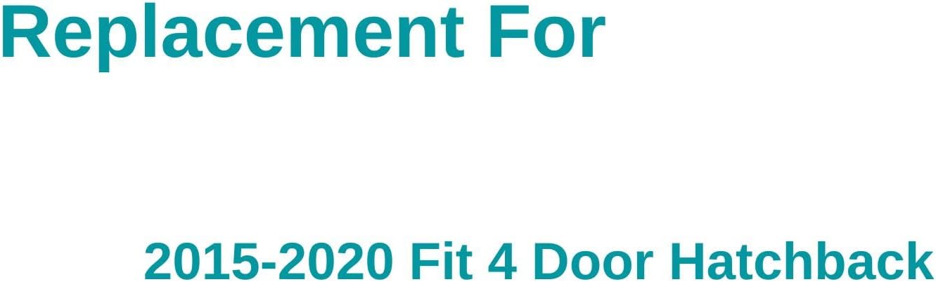 Passenger/Right Side Quarter Window Glass Replacement For Honda Fit 4 Door Hatchback 2015-2020