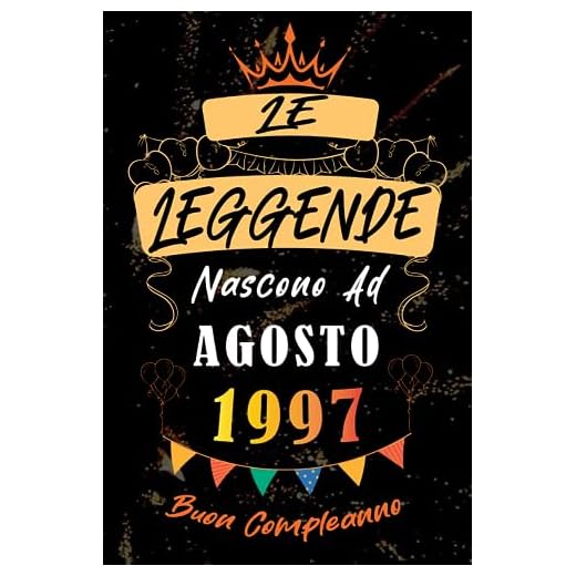 Le leggende Nascono Ad Agosto 1997: Idea Regalo di compleanno 26 anni originale per donne e uomini / Quaderno a righe"