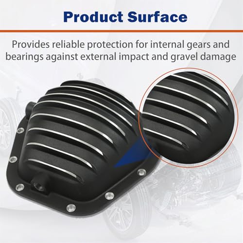 Image of GXYWADY 1 Set of Rear Differential Cover w /Gasket Replacement for Dana 60 70 9.75 10Bolt