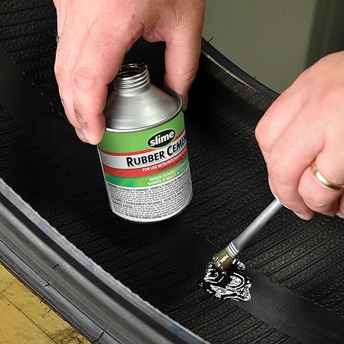 image for Slime 1050 Rubber Cement, Tire Repair, use Plugs or Patches, 8 oz. can