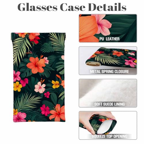 Image of Dragonfly Glasses Case Lightweight Glasses Cases PU Sunglass Organizer Eyeglasses Case Glasses Cases For Men Women