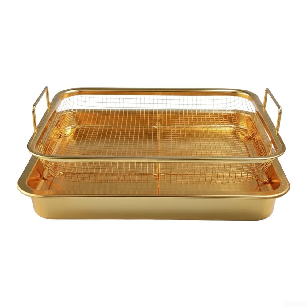 Cestino Griglia Acciaio Ramato 30x22cm BBQ Cestino Griglia Acciaio(B)