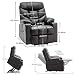 Mcombo 7288BK - Sillón de relax eléctrico (2 USB, piel sintética), color...
