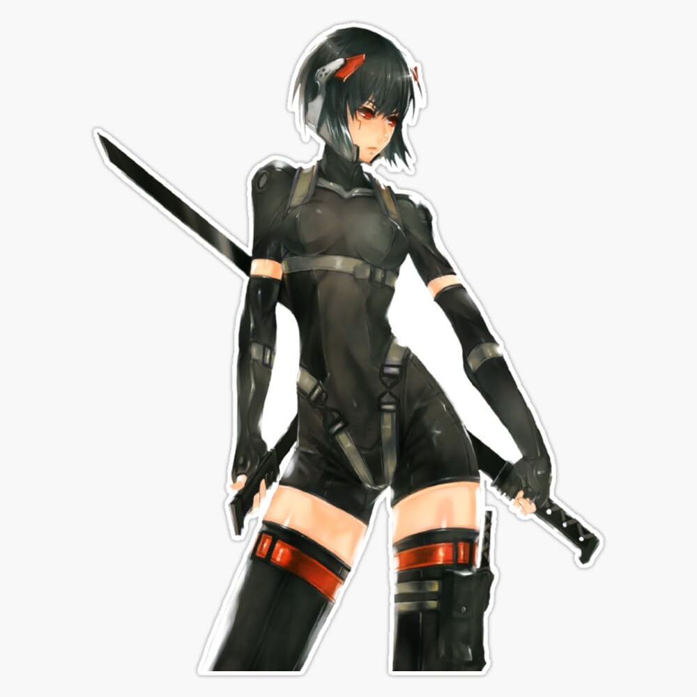 Ghost in The Shell: Stand Alone Complex (Kusanagi Motoko) Window Bumper Sticker Decal 5"