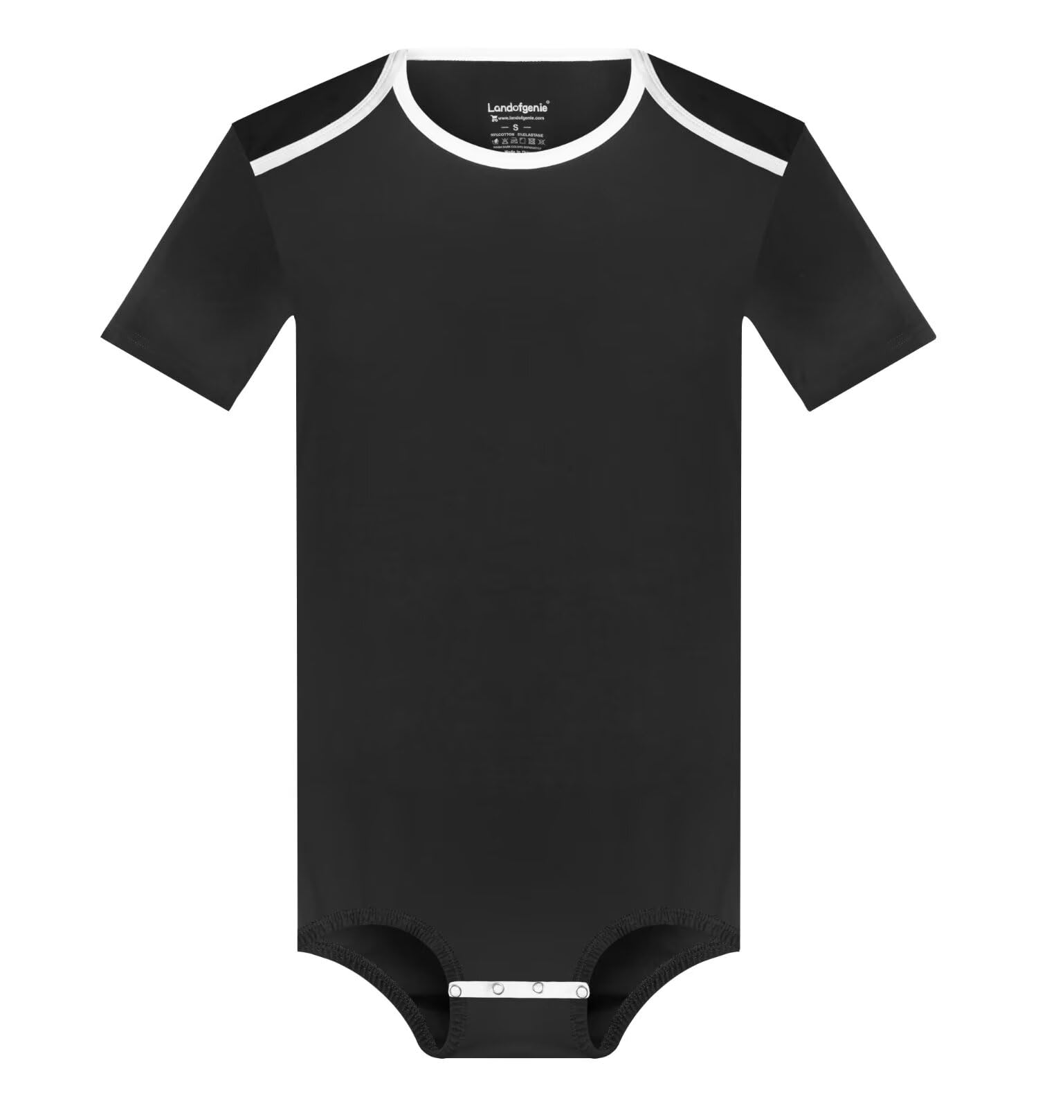 Mameluco de algodón para hombre Landofgenie con botones 8