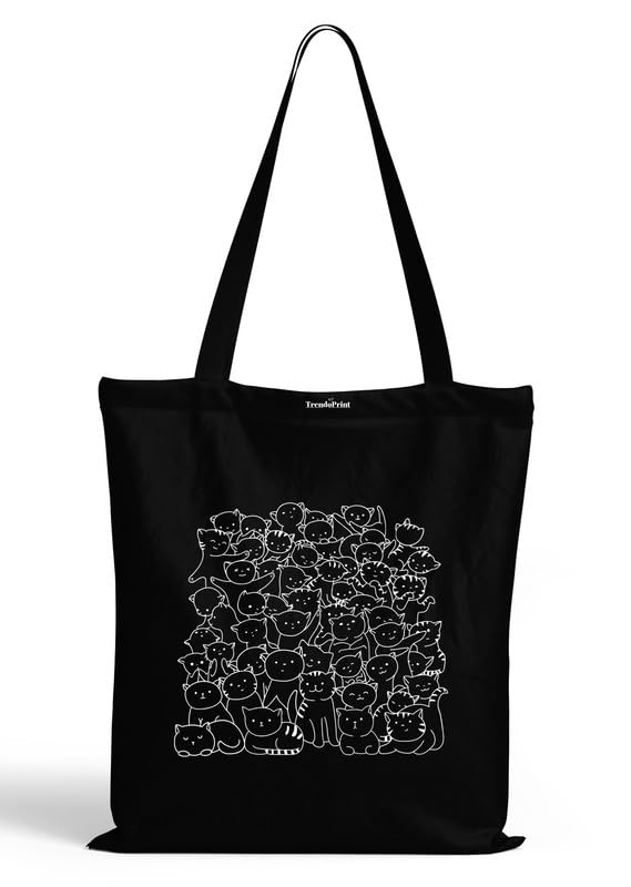 trendoprint Reusable Shopping Bag Canvas Tote Bag for Grocery, College, Office & Shoulder Handbag Travel Bag for Men and Women (14x16 inches)-picture-17