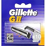 Material principal: metal. Juego de 10 recambios GILLETTE G 2 x 5 afeitadora para el rostro y el cuerpo