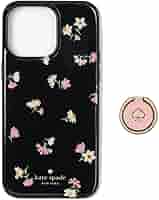 ケイトスペード  iPhone15 pro ケース　レザー　ブルー　クローバー kate spade NEW YORK ケイトスペード iPhone15/14/13 15pro