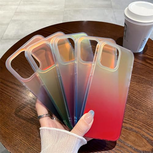 Coque iPhone 12 Pro mat laser dégradé de luxe antichoc