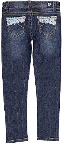 Image of ToBeInStyle Girl's Denim Easy Styling Classic Timeless Everyday Jeans Zip-Up Closure