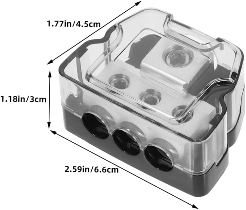 2pcs Car Audio Power Distribution Block Splitter Versatile Grounding Box for Amplifier Wiring Easy Installation for Vehicle Models