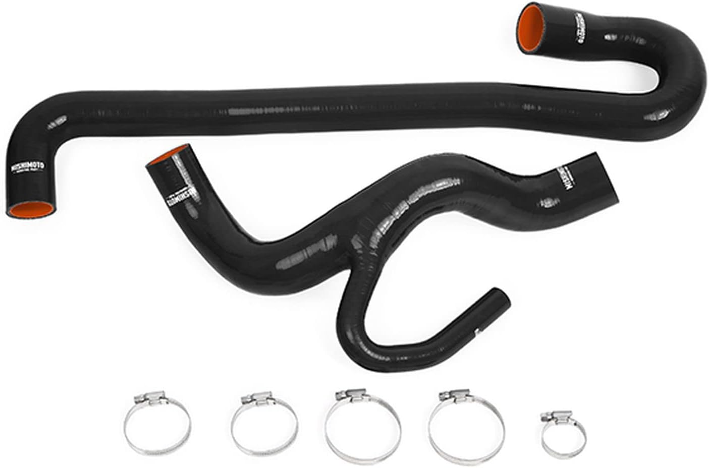 Mishimoto MMHOSE-WK2-12RD Silicone Radiator Hose Kit Compatible With Jeep Grand Cherokee 6.4L 2012+ Red