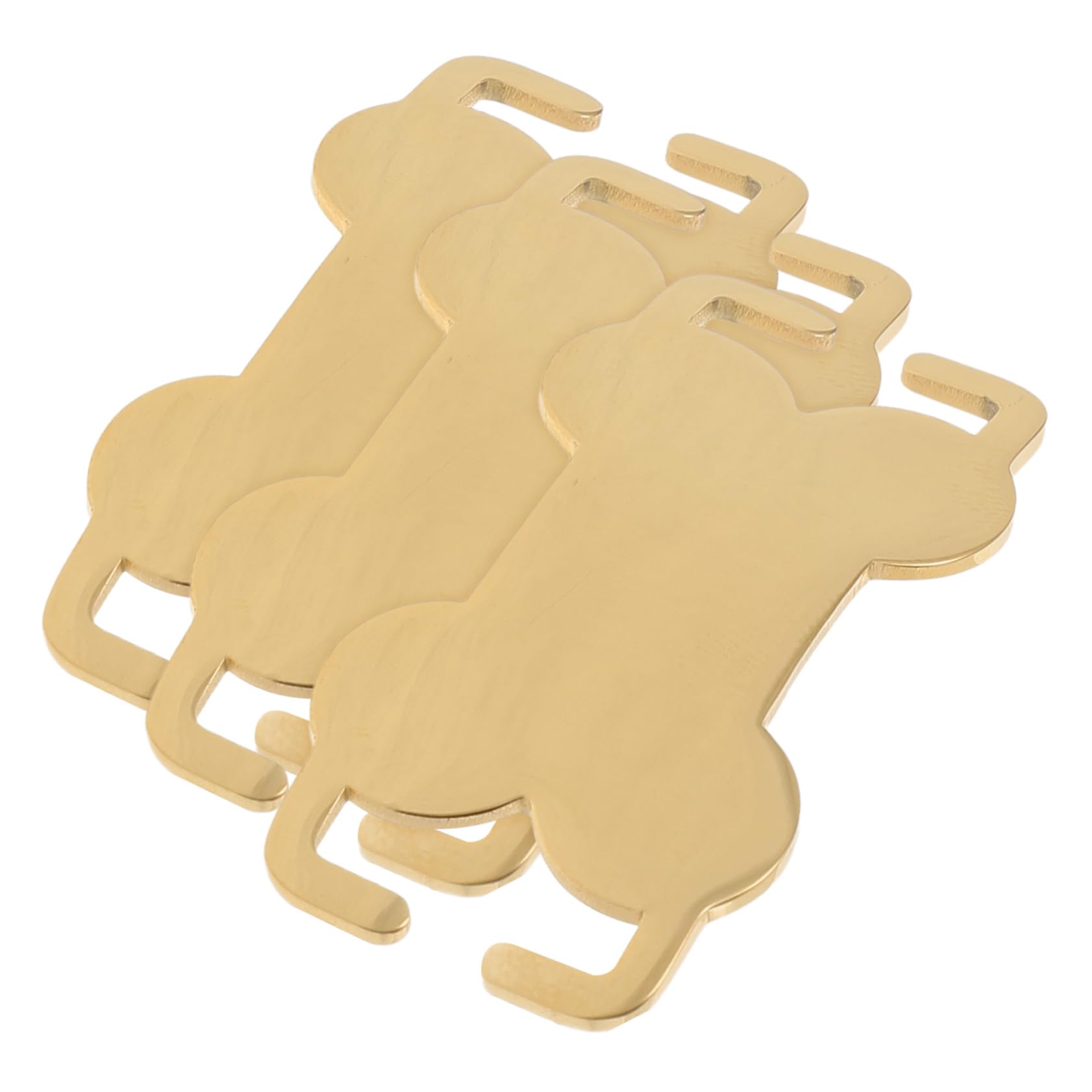 COLLBATH 4 Set Bones Dog Card Medagliette Per Collare Targhetta Identificativa Per Collare Per Cani Medagliette Per Animali Domestici Per Cani in Acciaio Inossidabile 3 Pezzi*4