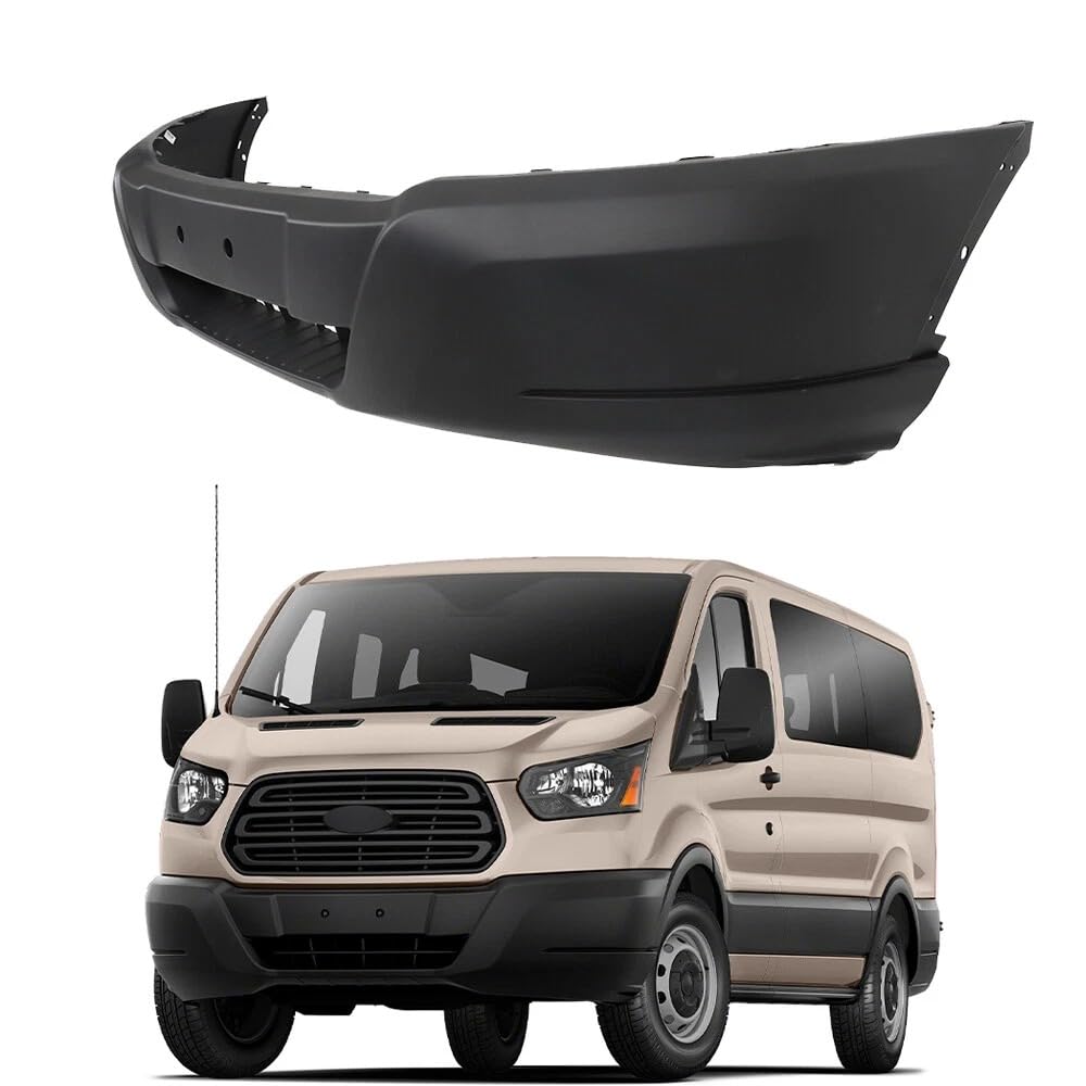 Front Lower Bumper Cover Fascia Compatible With 2015-2019 Ford Transit 150 250 350, Bumper Protector OE Direct Replacement For CK4Z17757AA FO1000707