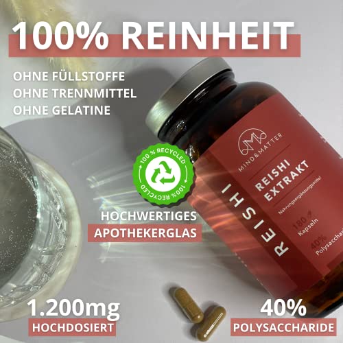Reishi Kapseln mit hochdosiertem Reishi Extrakt, vegan