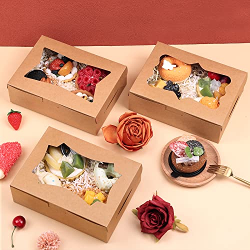 Tomnk HU-XI-172 24Pcs 8X6X2.5 Inches Cookie Boxes, Bakery Boxes thumb #4