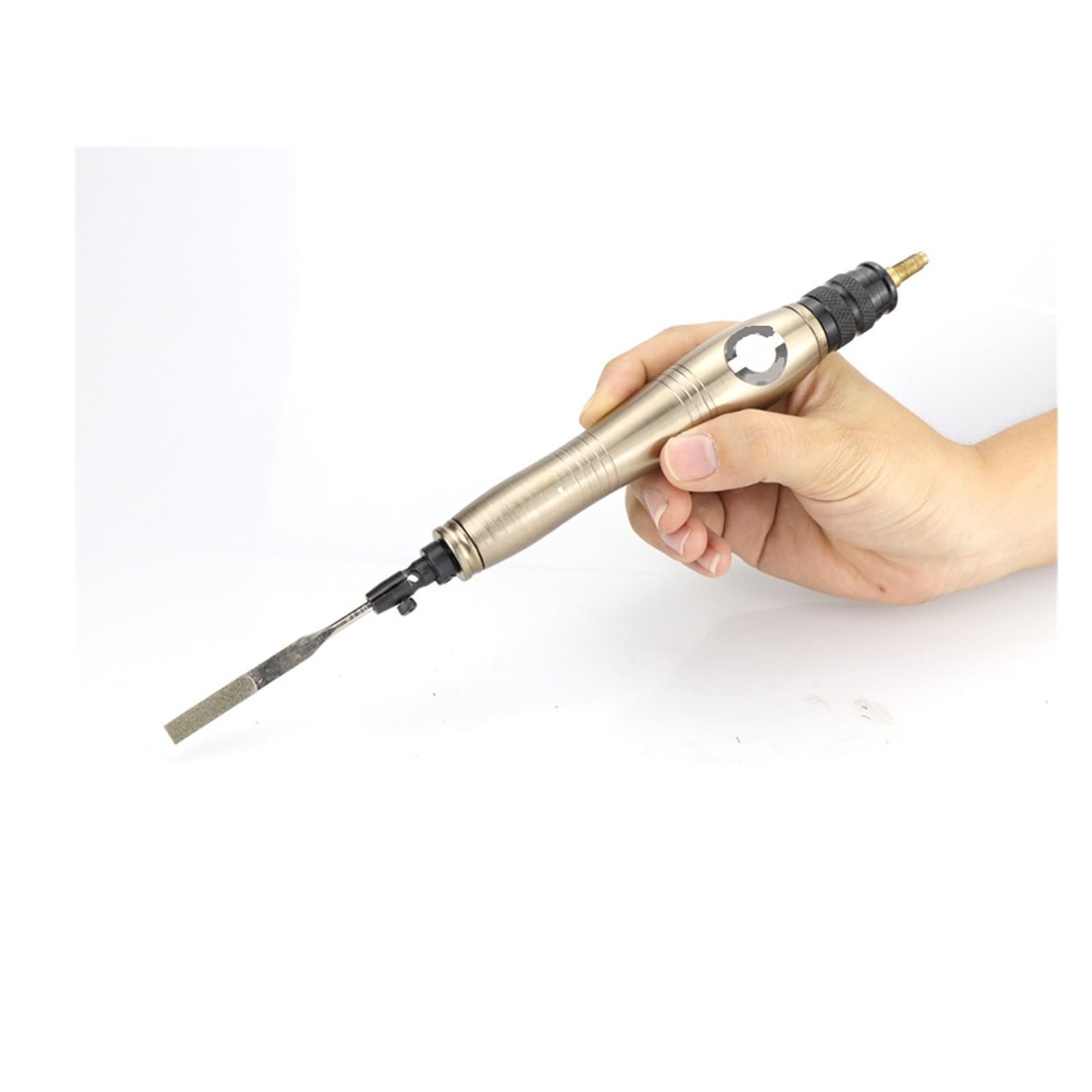 Kit de amoladora de aire comprimido Micro Máquina de corte y pulido de archivos alternativos neumática de archivo de aire ultrasónico con tubo silenciador a prueba de golpes
