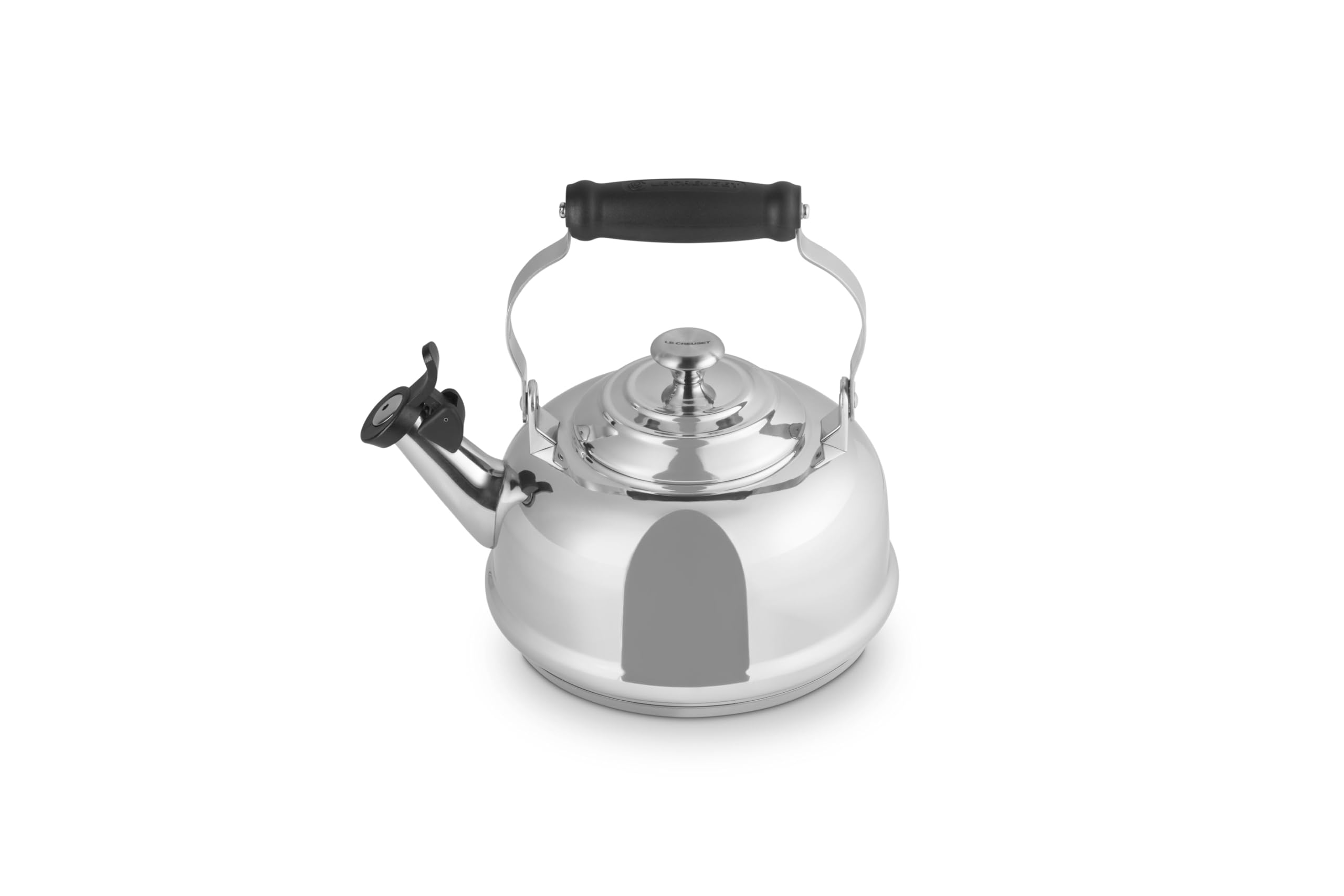 Le Creuset Enamel On Steel Whistling Tea Kettle, 1.7 qt., Stainless Steel