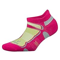 Balega Women's Enduro V-Tech Arch Support Performance No Show Athletic Running Socks (1 Pair), Grey/Pink, Small