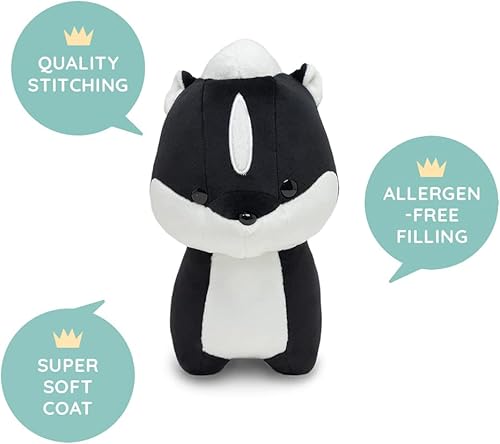 Miniatura 4 de Bellzi Skunk – Lindo juguete de peluche – Adorable juguete de peluche negro suave mofeta y regalos – Regalo perfecto para niños, bebés, niños