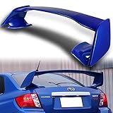 HYPERSPEED Trunk Spoiler Wing Lip Rear Tail Lid kit ABS STI-Style Fit for Subaru Impreza WRX 2008 2009 2010 2011 2012 2013 2014, Car Mods Exterior Accessories Replacement Part Assembly (Painted Blue)